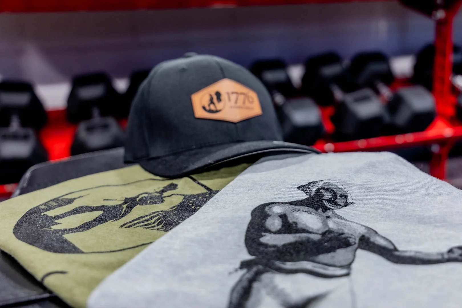 1776 Fitness Group hat and Shirt Merch
